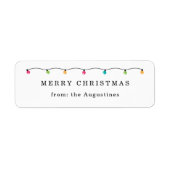 Étiquette Cadeau de Noël, Favoriser à partir de l' (Devant)