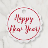 Étiquette cadeau de Noël Joyeux Noël Joyeux Nouvel (Dos)