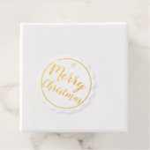 Étiquette cadeau de Noël Joyeux Noël Joyeux Nouvel (Avec boite)