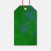 Étiquette cadeau de Noël Joyeux Noël Vert Pine (Dos)