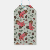 Étiquette cadeau de Noël Joyeux Pays Vert (Dos)