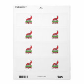 Étiquette Cadeau de Noël Mon premier Noël (Feuille entière)