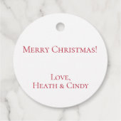 Étiquette cadeau de Noël Monogram Wreath, cadeau d (Dos)