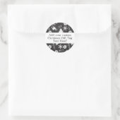 Étiquette cadeau de Noël Motif de Noël (Sac)