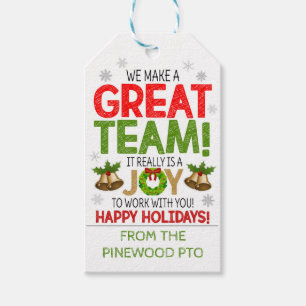 Étiquette cadeau de Noël Nous faisons une excell