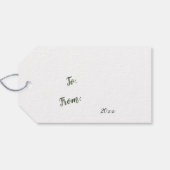 Étiquette cadeau de Noël personnalisée (Dos (Horizontal))