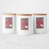 Étiquette cadeau de Noël Poinsettia Étiquettes (Bouteilles)