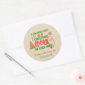 Étiquette Cadeau de Noël pour Biscuits Cuits au Fo (Enveloppe)