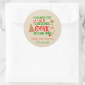 Étiquette Cadeau de Noël pour Biscuits Cuits au Fo (Sac)