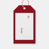 Étiquette cadeau de Noël Reindeer Dachshund Wiener (Dos)