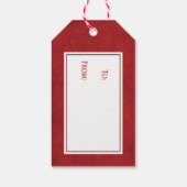 Étiquette cadeau de Noël Snowflake (Dos)