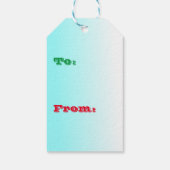 Étiquette cadeau de Noël Snowman No Peeking (Dos)