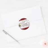 Étiquette cadeau de Noël Vintage Town (Enveloppe)