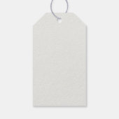 Étiquette cadeau de Pâques florale élégante (Dos)