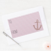 Étiquette cadeau de Parties scintillant Pink Strip (Enveloppe)