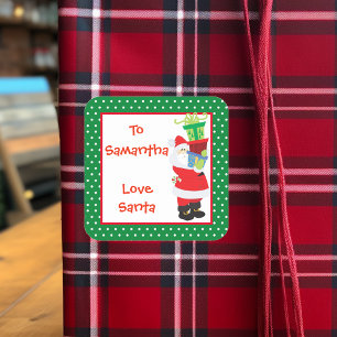 Étiquette Cadeau De Père Noël Personnalisée Perso