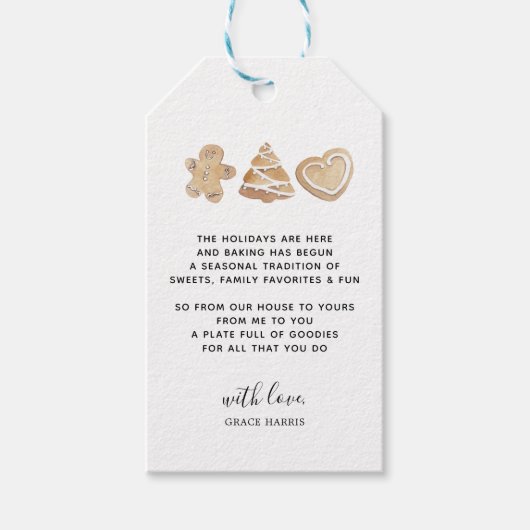 Étiquette cadeau de produits de vacances (Devant)