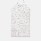 Étiquette cadeau de produits de vacances (Dos)