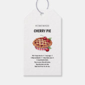 Étiquette Cadeau de Recette de Tarte aux Cerises M (Devant)
