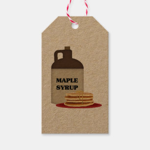 Étiquette cadeau de sirop d'érable