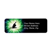 Étiquette Cadeau de ski de neige (Devant)