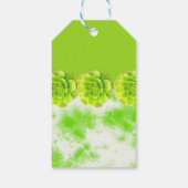 Étiquette Cadeau de Succulente Vert Citron (Dos)