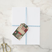 Étiquette cadeau de Sucre de canne de maquette de  (Avec de laficelle)