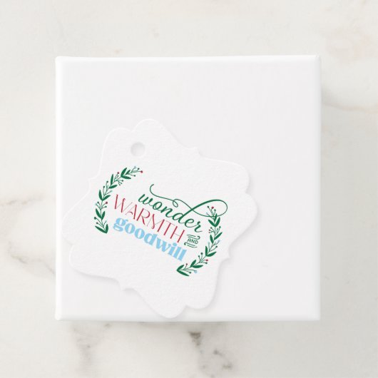 Étiquette cadeau de vacances (En situation)