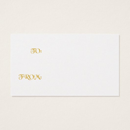 Étiquette cadeau de vacances (Dos)