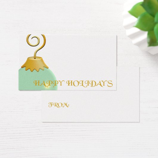 Étiquette cadeau de vacances (Bureau)