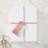 Étiquette cadeau de vacances pour lavage d'aquarel (With Twine)