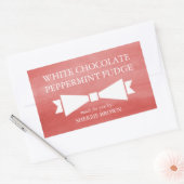 Étiquette cadeau de vacances Red Watercolor (Enveloppe)