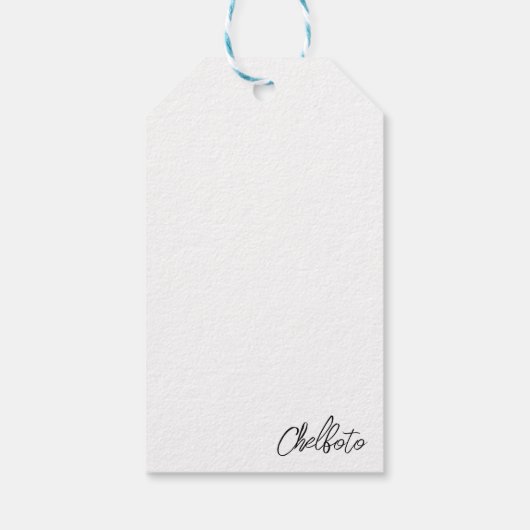 Étiquette cadeau de vacances Sparkle (Dos)