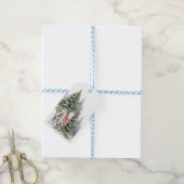 étiquette cadeau de vache avec pins (Avec de laficelle)