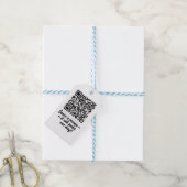 Étiquette cadeau de vérification de code QR (Avec de laficelle)