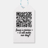 Étiquette cadeau de vérification de code QR (Devant)