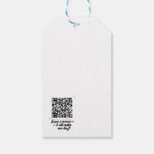 Étiquette cadeau de vérification de code QR (Dos)