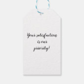 Étiquette cadeau d'entreprise personnalisée (Dos)