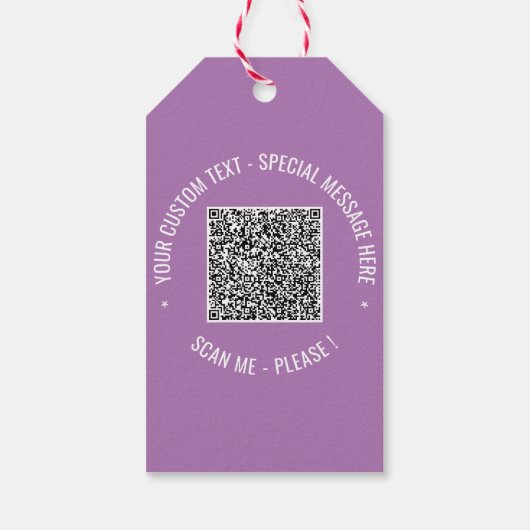 Étiquette cadeau des couleurs de texte personnalis (Dos)