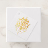 Étiquette-cadeau Design Lotus (Avec boite)