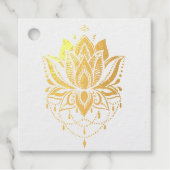 Étiquette-cadeau Design Lotus (Devant)