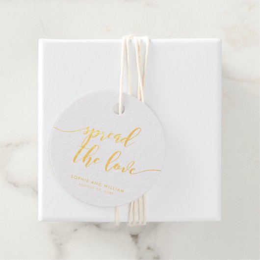 Étiquette-cadeau Détendez-vous Script Diffuser le Mariage d'amour (Avec boite)