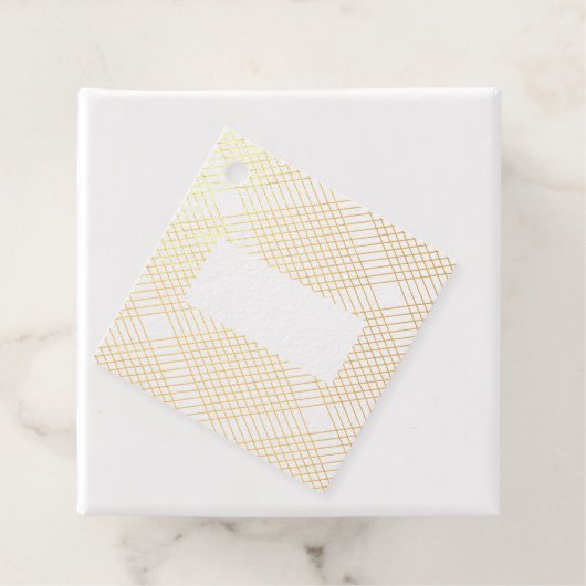 Étiquette-cadeau Diamant Gatsby Géométrique Photo Véritable Pétrole (Avec boite)