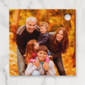 Étiquette-cadeau Diamond Gatsby Géométrique Photo Or Feuille (Dos)