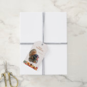 Étiquette cadeau dinde de Thanksgiving (Avec de la ficelle)