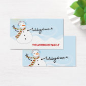 Étiquette cadeau do-it-yourself bonjour fun Snowma (Bureau)