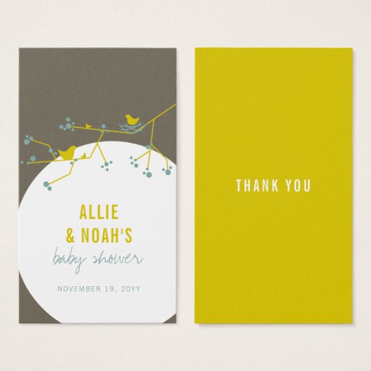 Étiquette cadeau do-it-yourself Favoriser le Baby  (Devant & derrière)