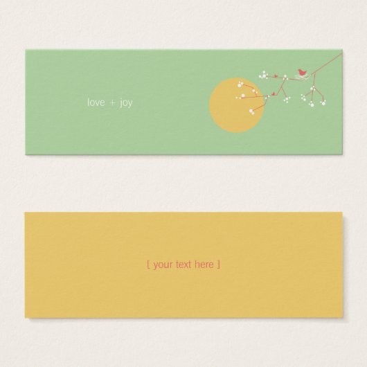 Étiquette cadeau do-it-yourself Favoriser le Baby  (Devant & derrière)