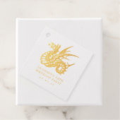 Étiquette-cadeau Dragon vintage (Avec boite)