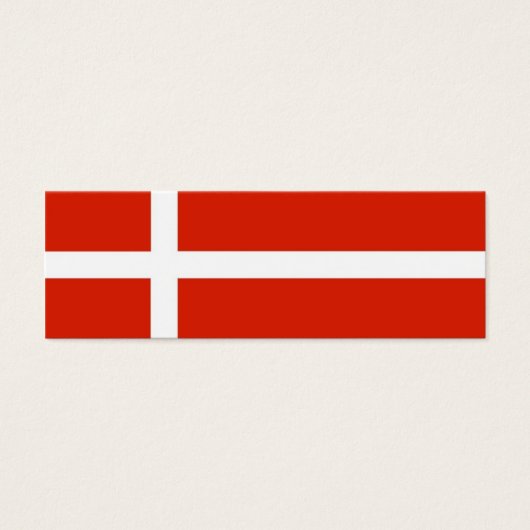Étiquette cadeau drapeau danois (Devant)